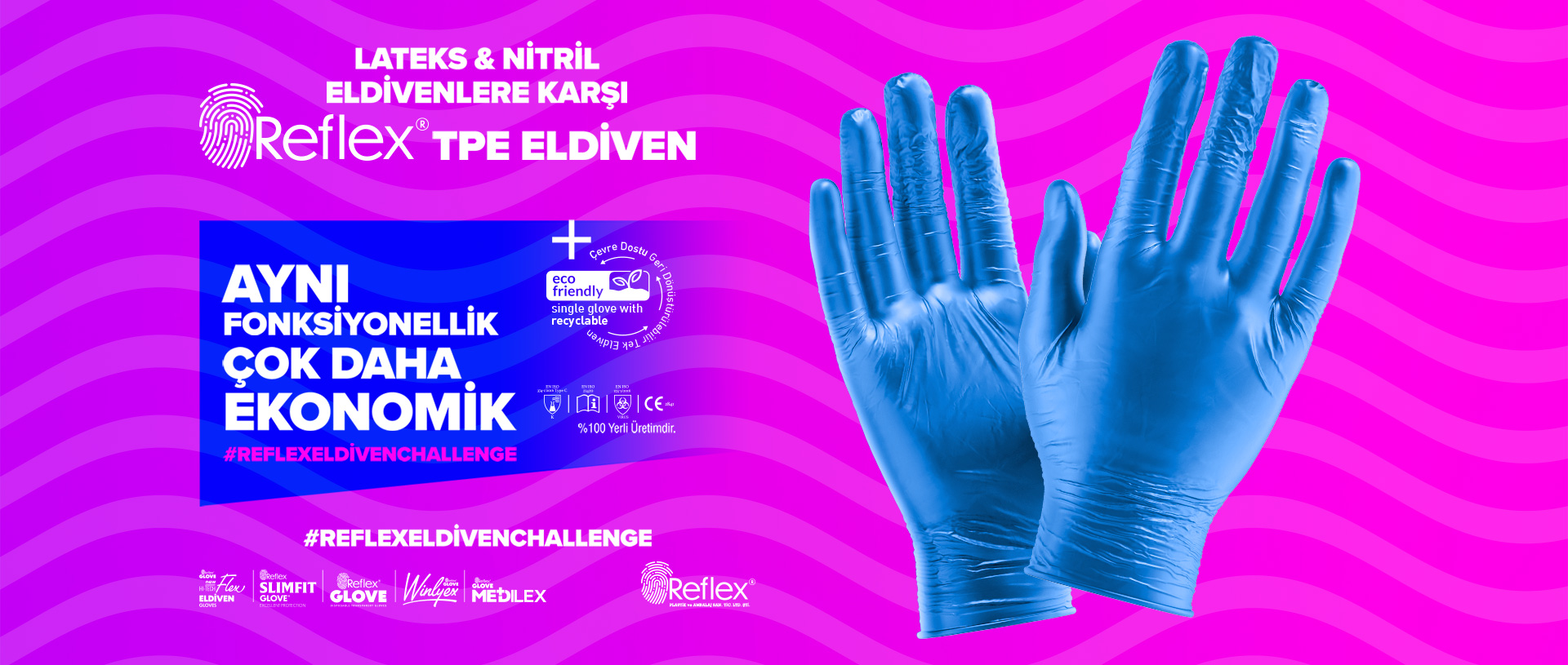 REFLEX Disposable Gloves Bulk Supplier Packaging and Production